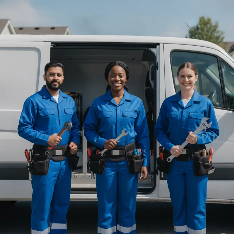 Plumber team in 